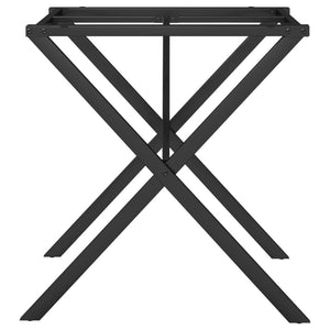 vidaXL Dining Table Legs X-Frame 60x60x73 cm Cast Iron