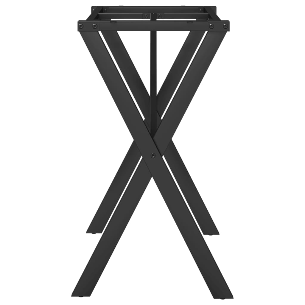 vidaXL Dining Table Legs X-Frame 80x40x73 cm Steel