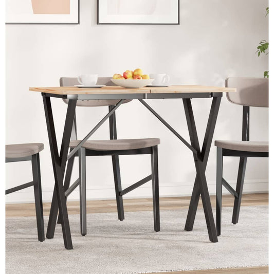 vidaXL Dining Table Legs X-Frame 80x40x73 cm Steel