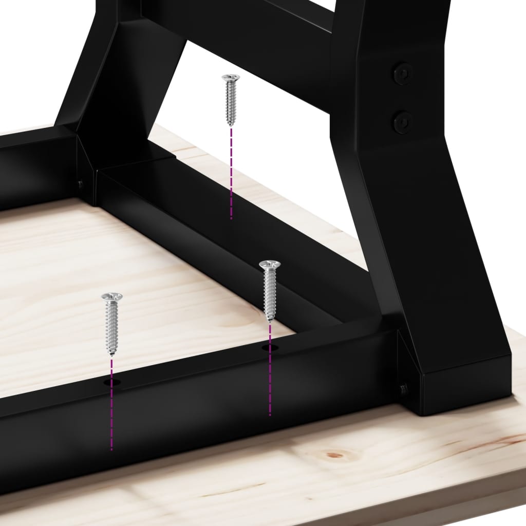 vidaXL Coffee Table Legs Y-Frame 60x40x38 cm Steel