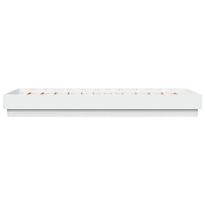 vidaXL Bed Frame without Mattress White 100x200 cm Engineered Wood
