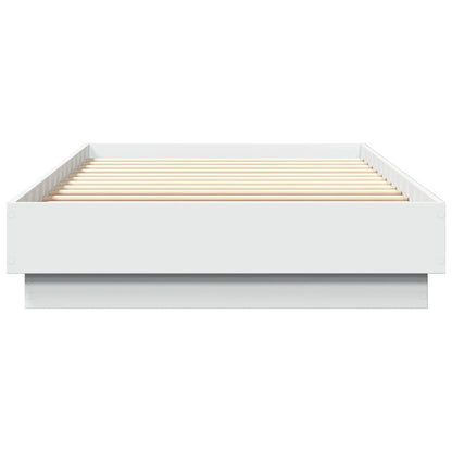 vidaXL Bed Frame without Mattress White 90x200 cm Engineered Wood