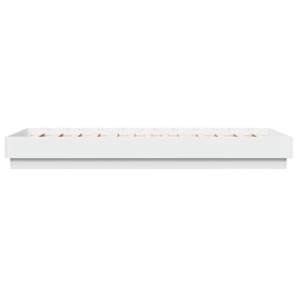 vidaXL Bed Frame without Mattress White 90x200 cm Engineered Wood
