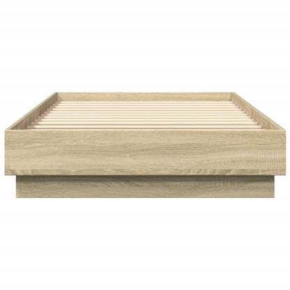 vidaXL Bed Frame without Mattress Sonoma Oak 90x200 cm Engineered Wood