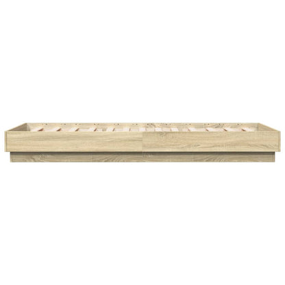 vidaXL Bed Frame without Mattress Sonoma Oak 90x200 cm Engineered Wood