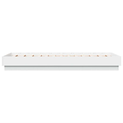 vidaXL Bed Frame without Mattress White 90x190 cm Single Engineered Wood
