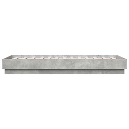 vidaXL Bed Frame without Mattress Concrete Grey 90x190 cm Single