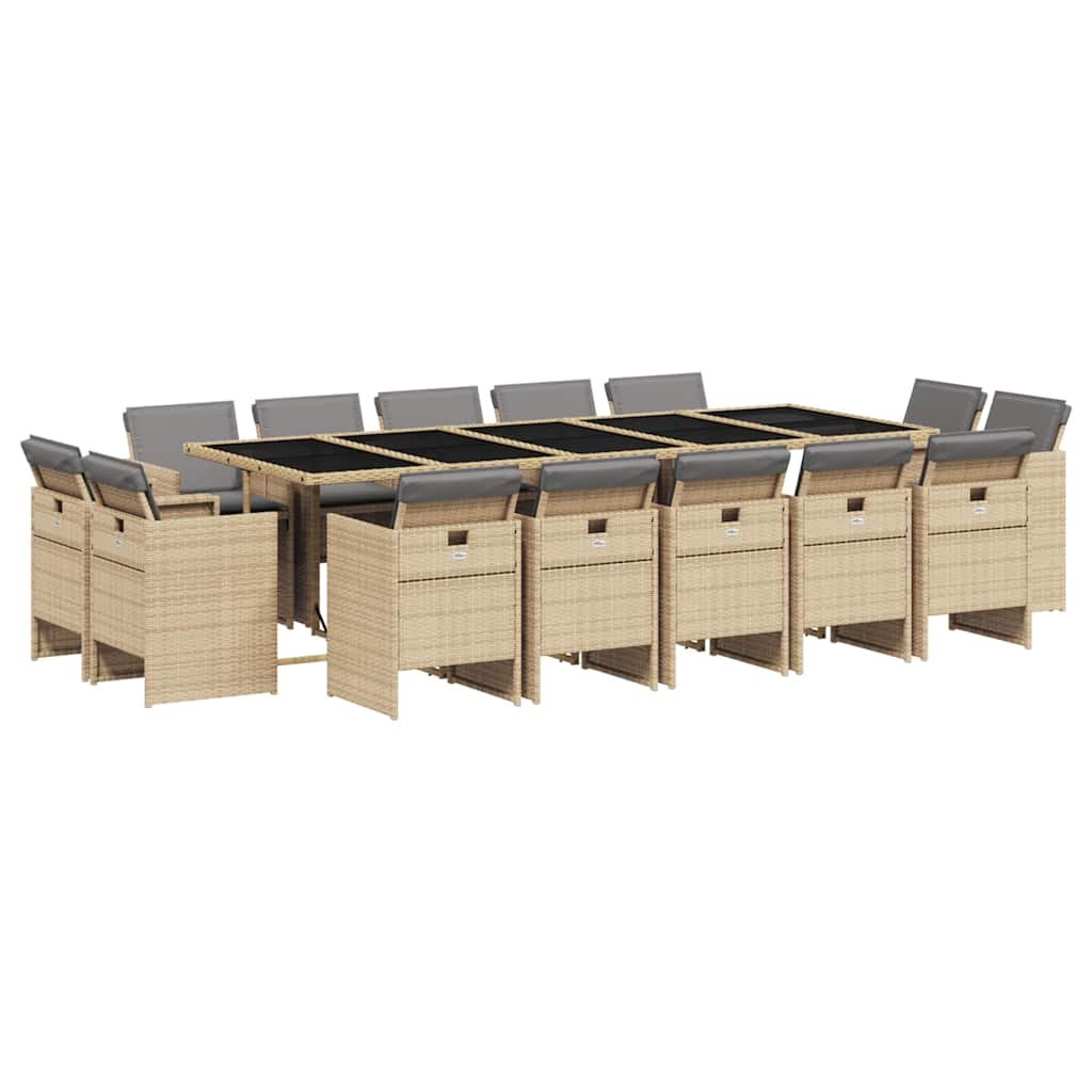 vidaXL Garden Dining Set | Foldable | Rectangular | Modern | Removable Covers