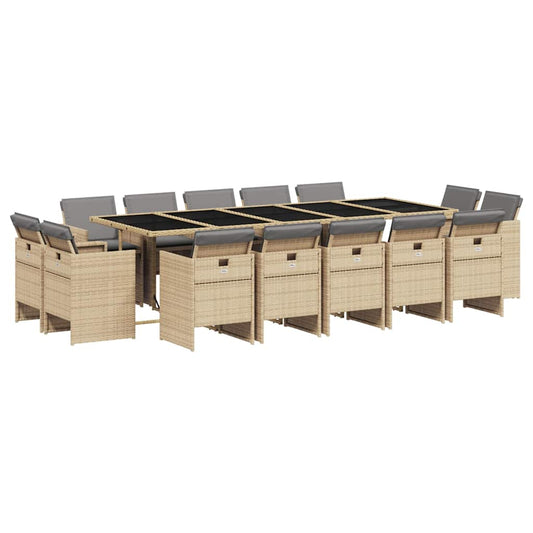 vidaXL Garden Dining Set | Foldable | Rectangular | Modern | Removable Covers