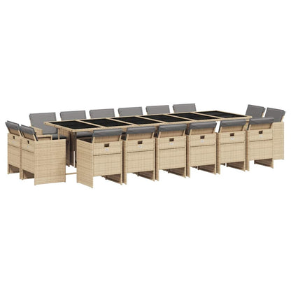 vidaXL Garden Dining Set | Mix beige and black, Light grey