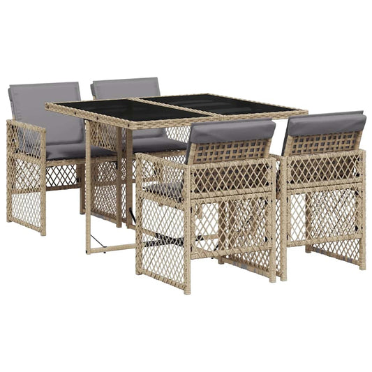 vidaXL Garden Dining Set | Beige
