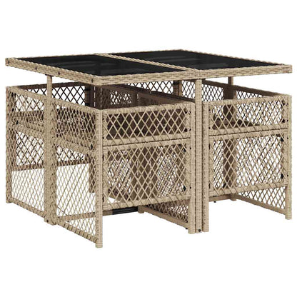 vidaXL Garden Dining Set | Beige