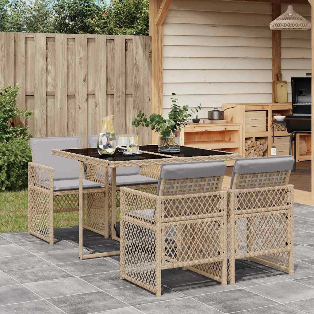 vidaXL Garden Dining Set | Beige