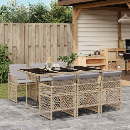 vidaXL Garden Dining Set | Beige, Light grey