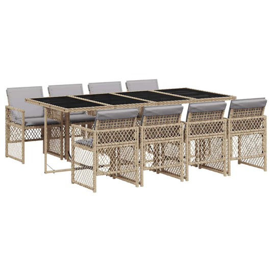 vidaXL Garden Dining Set | Beige