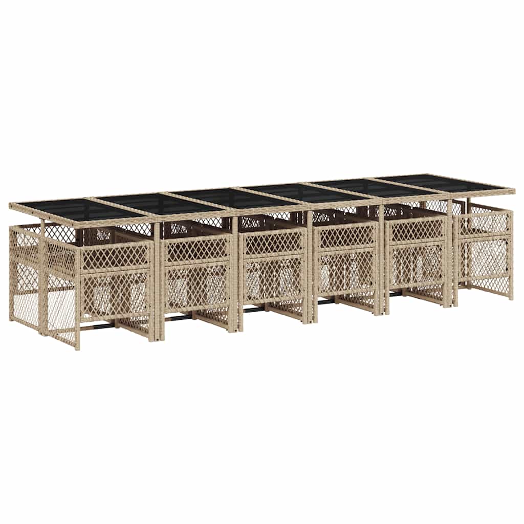 vidaXL Garden Dining Set | Beige