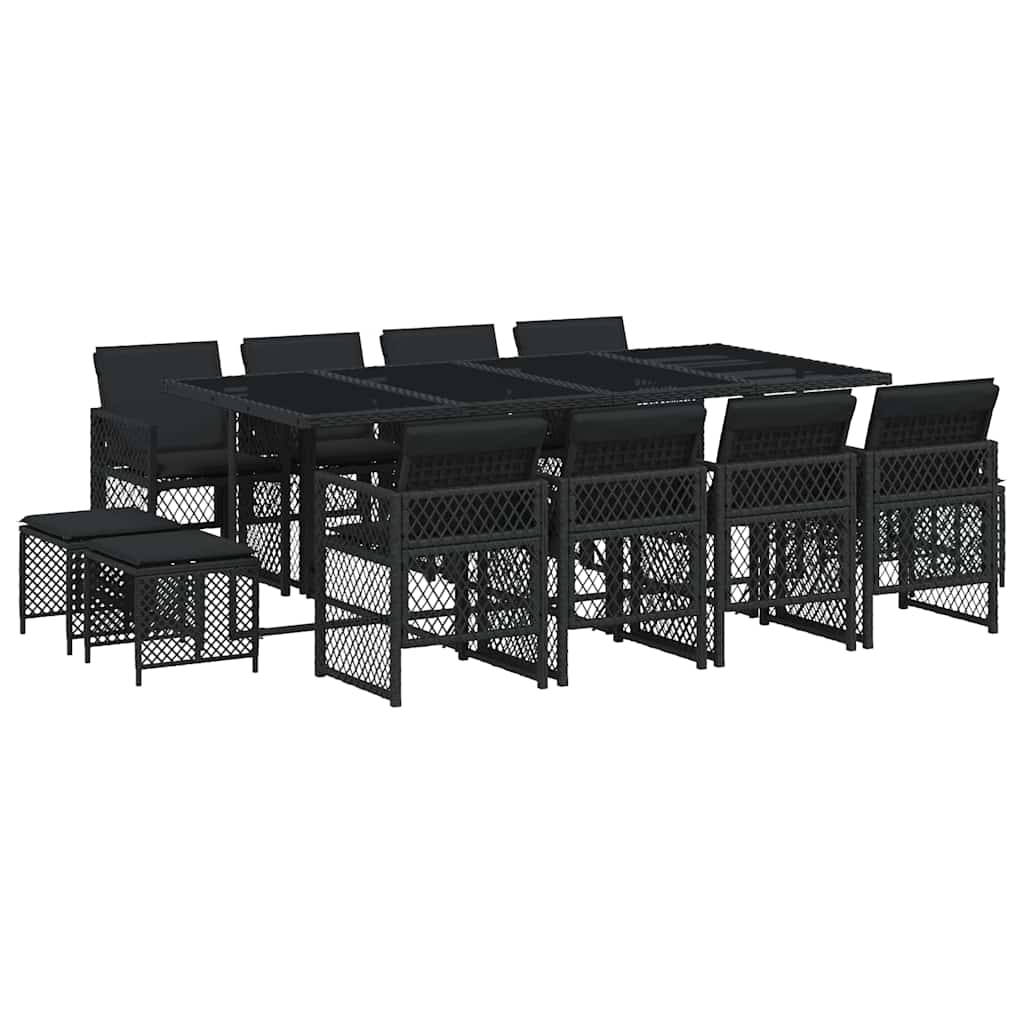 vidaXL Garden Dining Set | Black
