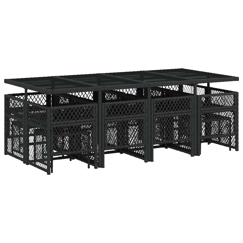 vidaXL Garden Dining Set | Black
