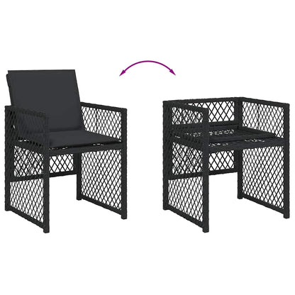 vidaXL Garden Dining Set | Black