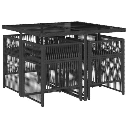 vidaXL Garden Dining Set | Black, Cream White