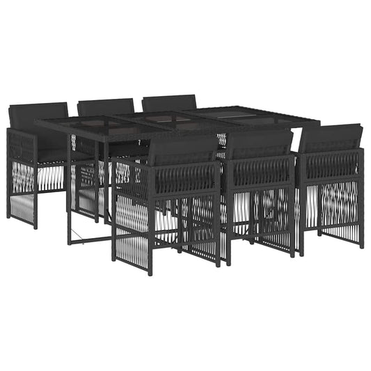 vidaXL Garden Dining Set | Black