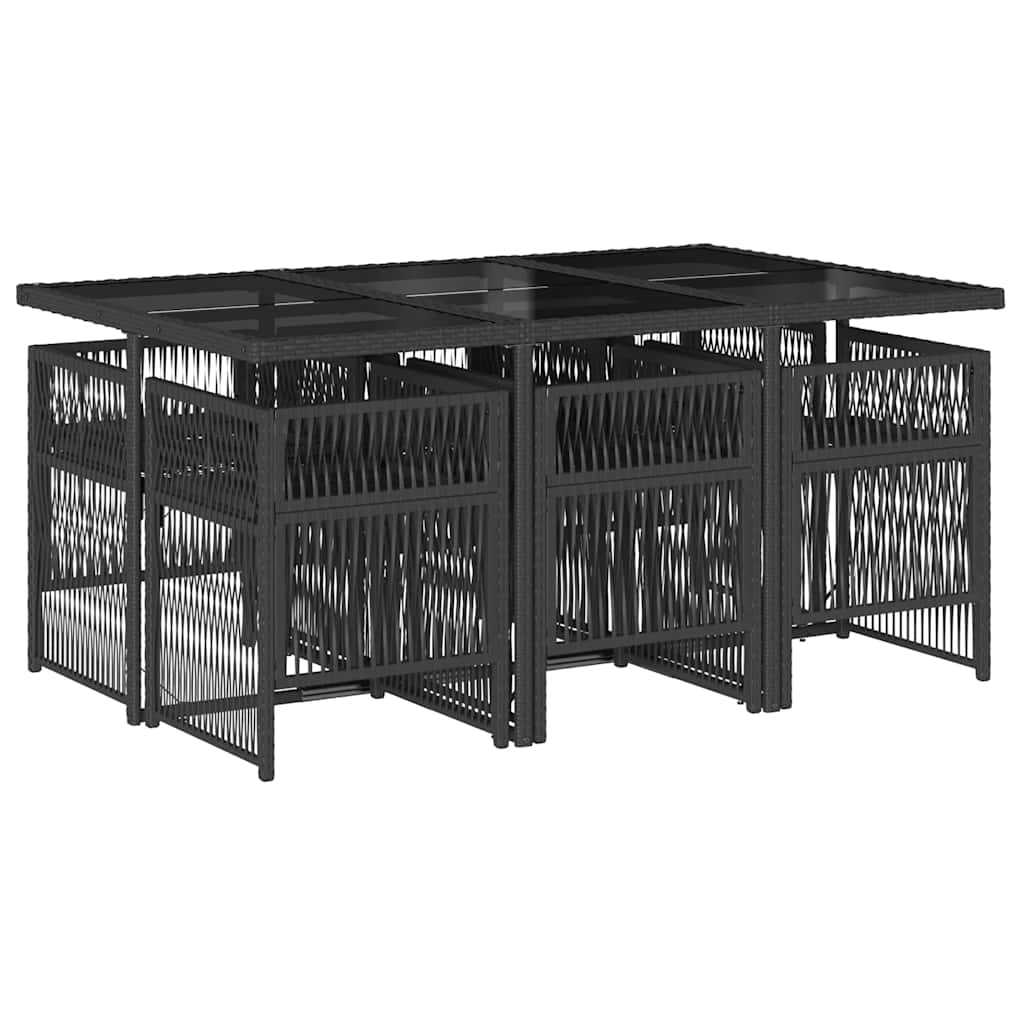 vidaXL Garden Dining Set | Black