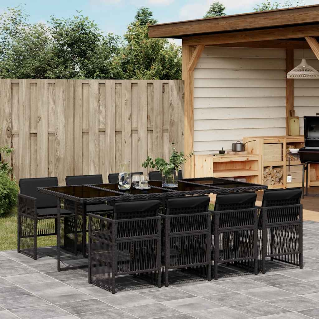 vidaXL Garden Dining Set | Black