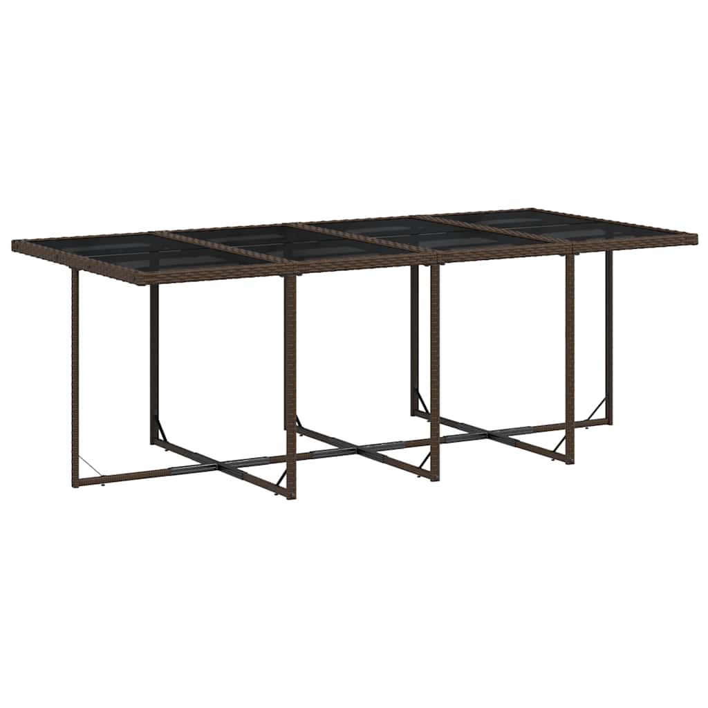 vidaXL Garden Dining Set | Brown, Cream White, Black