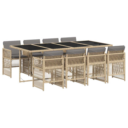 vidaXL Garden Dining Set | Mix beige and black, Light grey