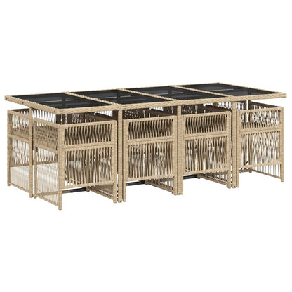 vidaXL Garden Dining Set | Mix beige and black, Light grey