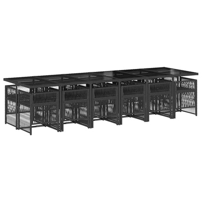 vidaXL Garden Dining Set | Black