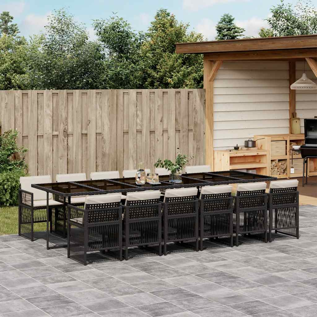vidaXL Garden Dining Set | Black