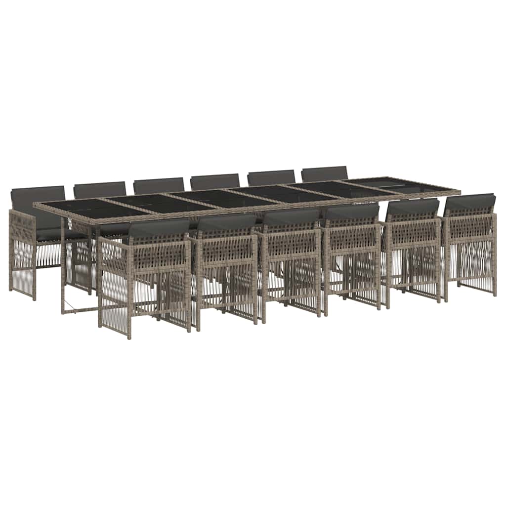 vidaXL Garden Dining Set | Grey, Black, Dark Grey