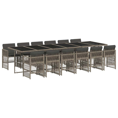 vidaXL Garden Dining Set | Grey, Black, Dark Grey