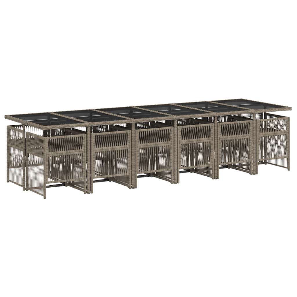 vidaXL Garden Dining Set | Grey, Black, Dark Grey