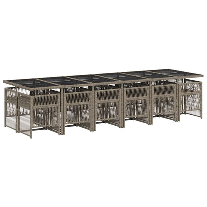 vidaXL Garden Dining Set | Grey, Black, Dark Grey