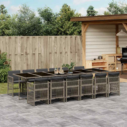 vidaXL Garden Dining Set | Grey, Black, Dark Grey