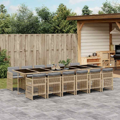 vidaXL Garden Dining Set | Mix beige and black