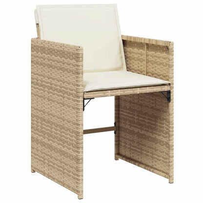 vidaXL Garden Dining Set | Beige, Cream white, Black