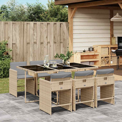 vidaXL Garden Dining Set | Mix beige, light grey