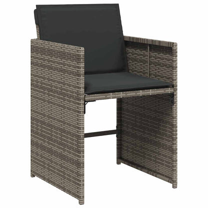 vidaXL Garden Dining Set | Grey, brown