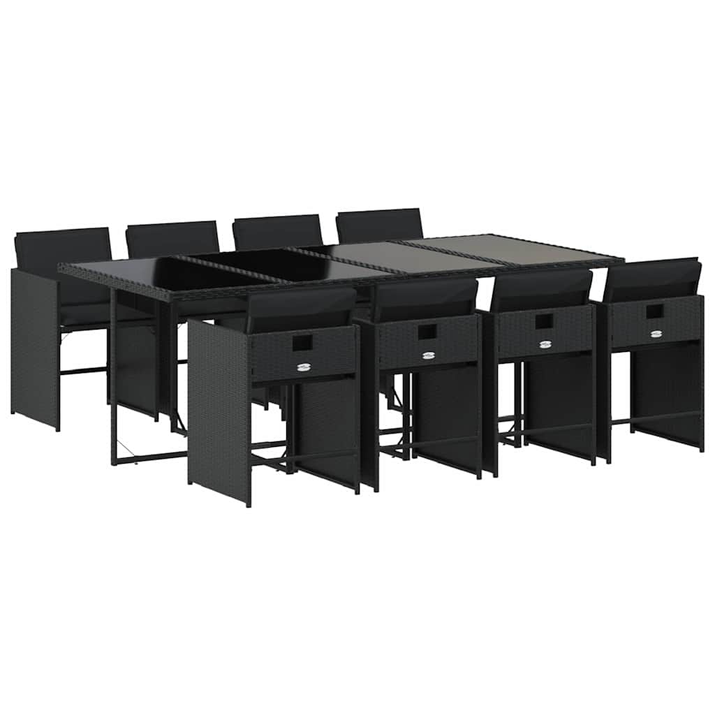 vidaXL Garden Dining Set | Black