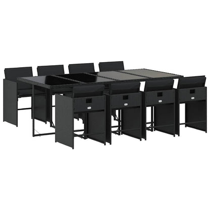 vidaXL Garden Dining Set | Black
