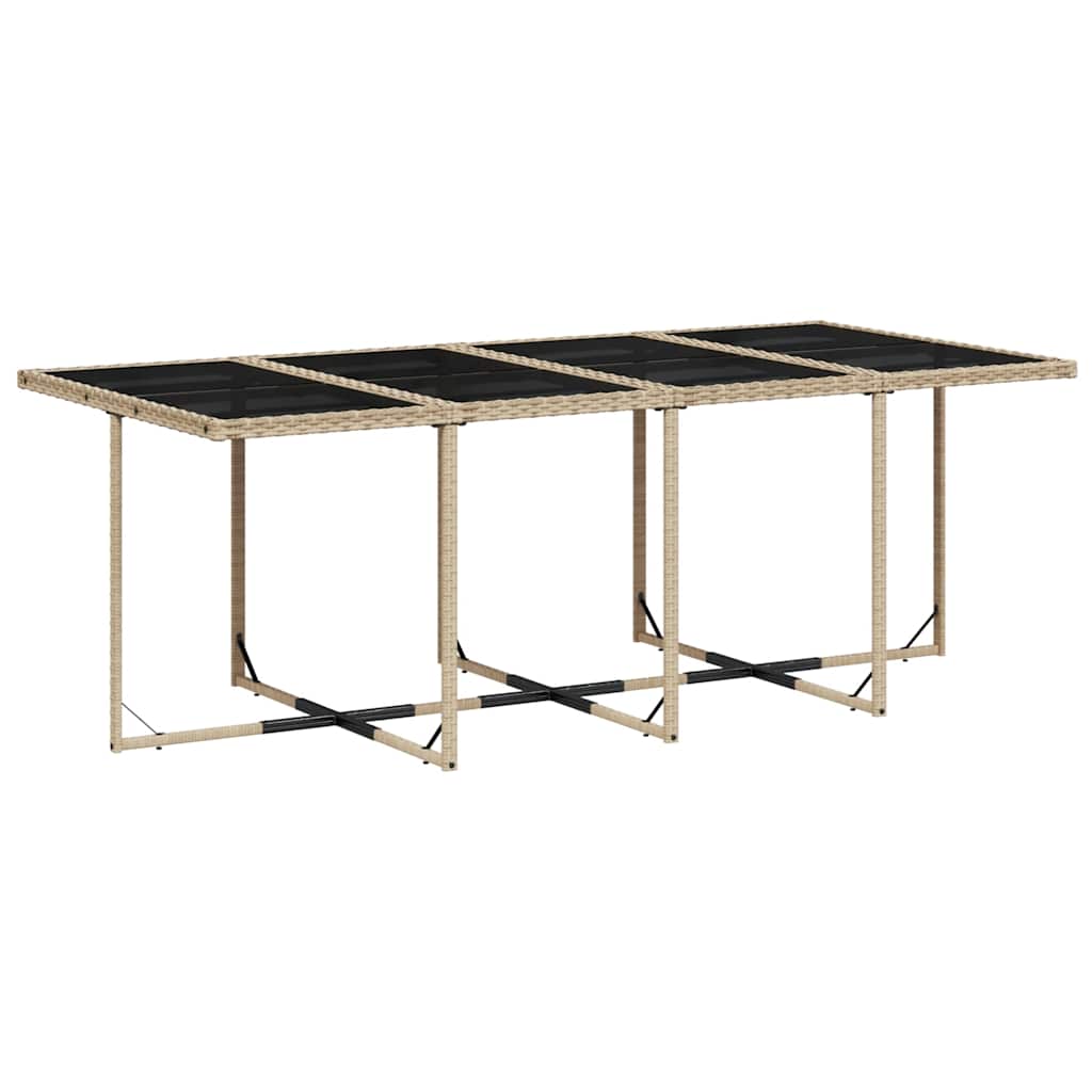 vidaXL Garden Dining Set | Beige, Black, Cream White