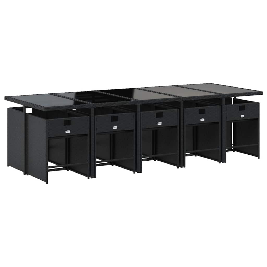 vidaXL Garden Dining Set | Black, Cream White