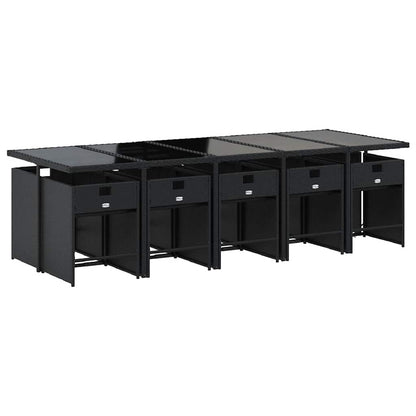 vidaXL Garden Dining Set | Black, Cream White