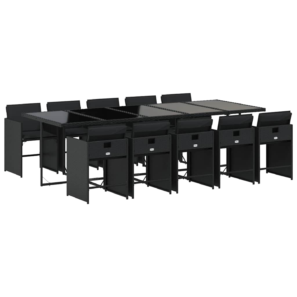 vidaXL Garden Dining Set | Black