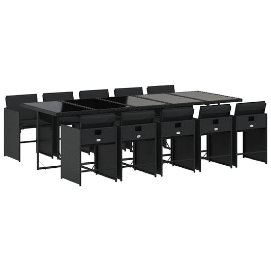 vidaXL Garden Dining Set | Black
