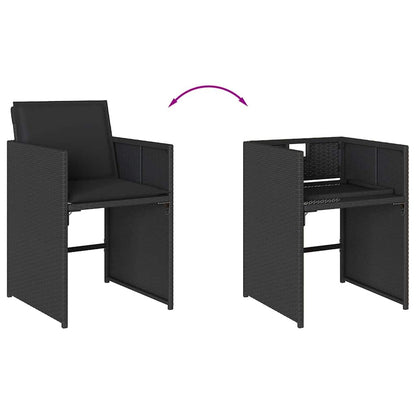 vidaXL Garden Dining Set | Black