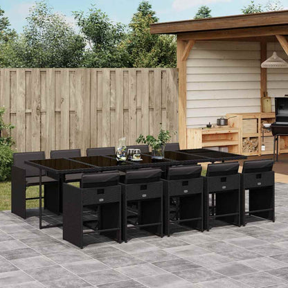 vidaXL Garden Dining Set | Black